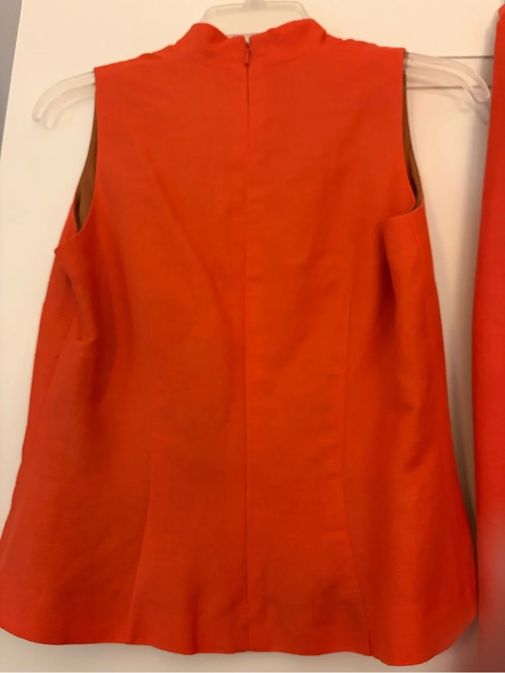 Donna Morgan Bright Orange Embroidered Maxi Skirt Set